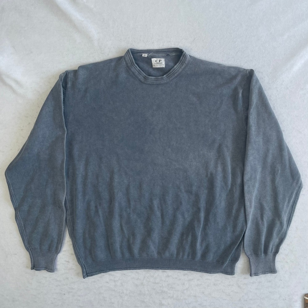 C.P. Company Crewneck Sweater Mens Large Blue Massimo Osti Vintage Knit Pullover